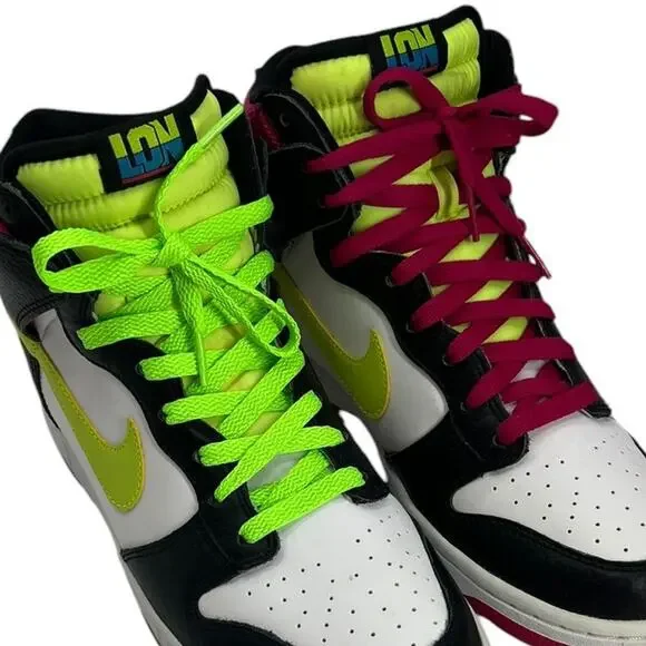 NIKE Dunk High "London" Fireberry Volt Shoes Mens Sneakers - Picture 4 of 13